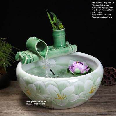 Ang Thả Cá, Thả Hoa Tiểu Cảnh - Trang Trí Phong Thủy Trong Nhà, Sân Vườn